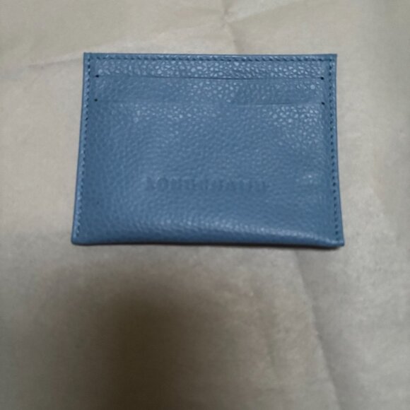 TWO LONGCHAMPs - LE FOULONNE CROSSBODY BAG and CARDHOLDER-Cloud Blue -NEW - Picture 7 of 8